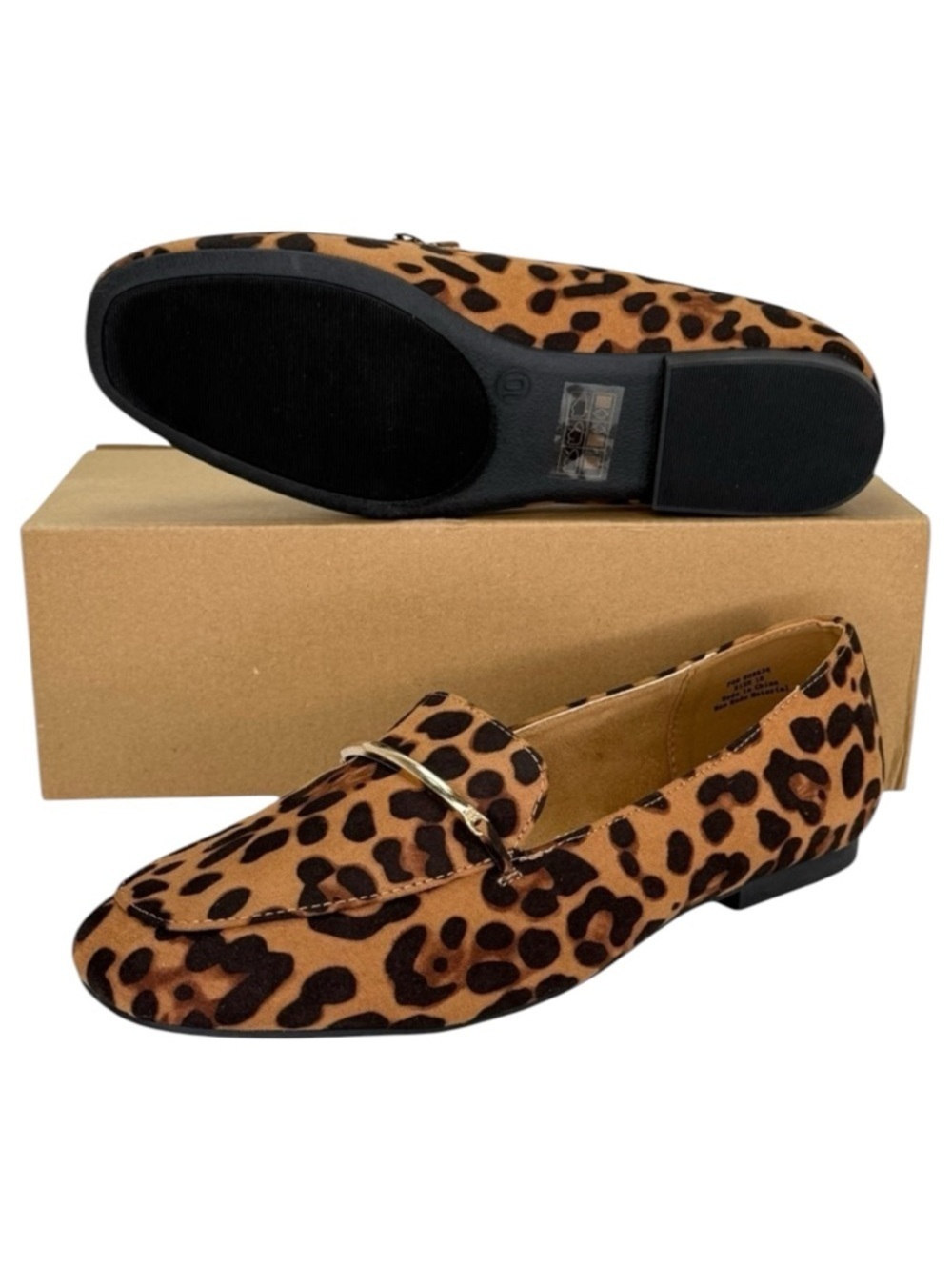 Journee Collection Wrenn Leopard Womens Loafers Size 6.5M